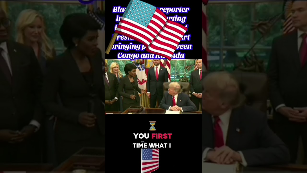 President Trump admired Black Female reporter with her Skillfully and Passionately reporting. 