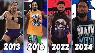 Evolution of Jey Uso Entrance 2013 2024  WWE Games