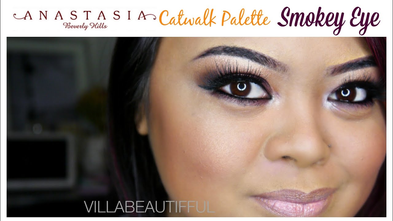 Anastasia Beverly Hills Catwalk Palette Smokey Eye // villabeauTIFFul - YouTube