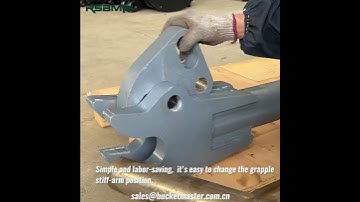 RSBM Mechanical Grapple Stiff Arm  #excavator #grapple