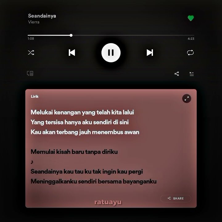 seandainya - Vierra #spotify