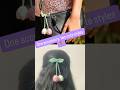 2 in 1 crochet accessory 💕 Cute crochet hair tie + bag charm ✨