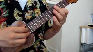 Video thumbnail of "真珠貝の歌 - Pearly Shells (solo ukulele)"