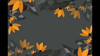 No Copyright | Copyright Free | Free To Use | Animation | Flower leaves Border