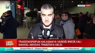 Trabzonsporun Yeni Transferi Trabzona Geldi