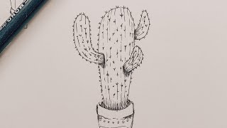 How to draw a cactus #shorts
