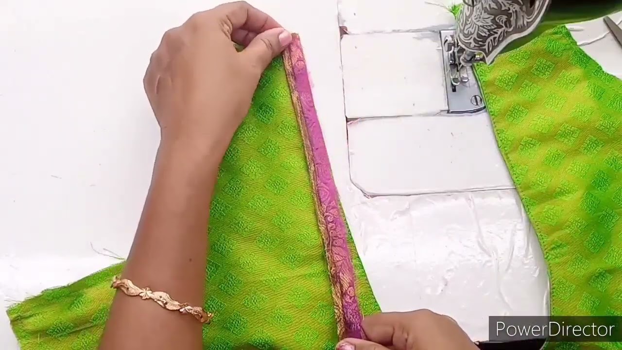 Neck piping without single Foot,Thread piping with Narmal foot, Thread Piping