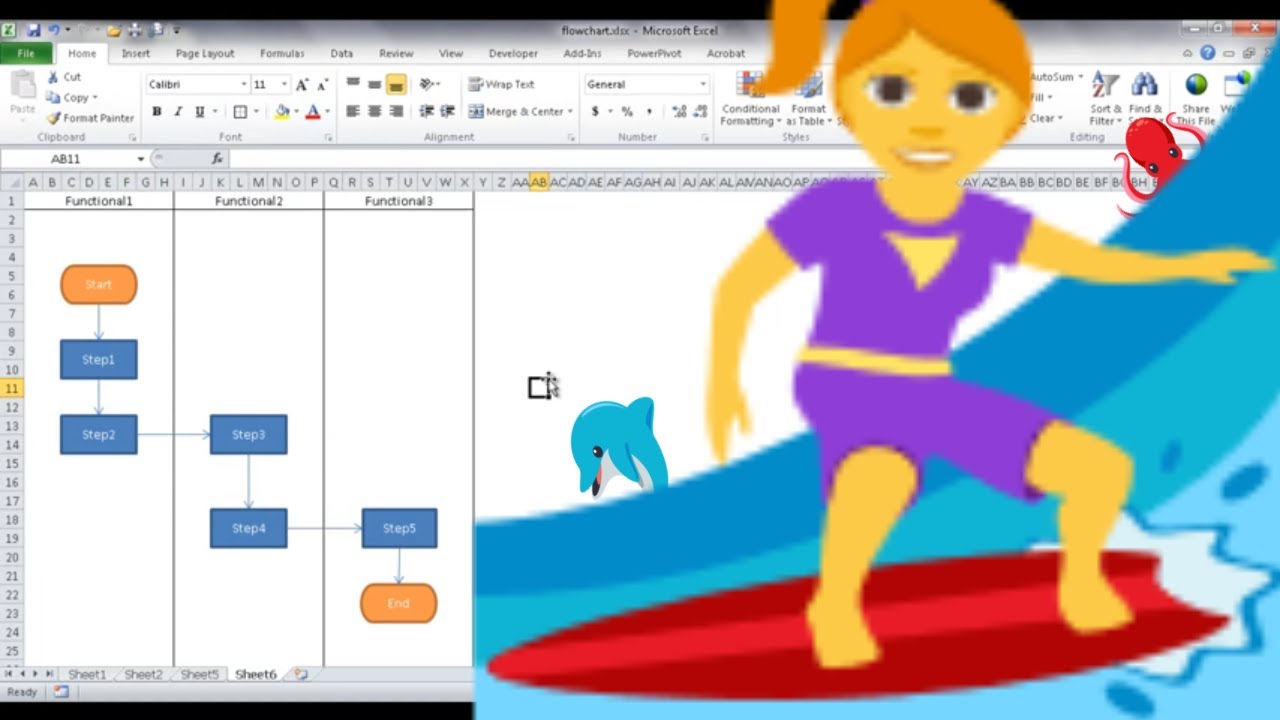 Microsoft Excel Flow Chart Template from i.ytimg.com