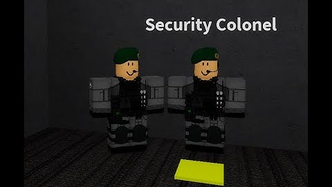 scp monsters roleplay v2 how to get security colonel