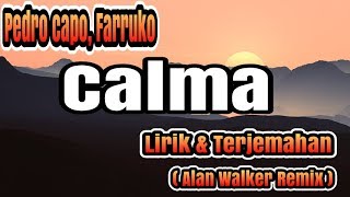 Pedro Capo, Farruko - Calma Alan Walker Remix (Lirik dan Terjemahan)