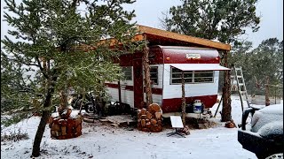 Vintage Camper Life: 4 Tips For Keeping You Warm & Some Delicious Food Prepared In The Cast Iron by Off-Grid Backcountry Adventures 79,376 views 3 months ago 11 minutes, 28 seconds