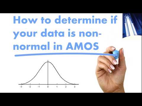 How to determine if your data is non-normal  in AMOS (Structural Equation Modeling)