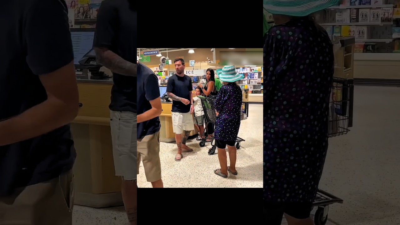 Messi's Heartwarming Moment with Happy Grandma ❤️ | wholesome football short