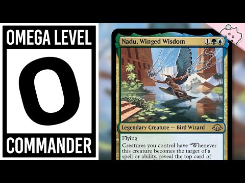 nadu mtg card Omega Level Commander | Winged Wisdom | Powerful Deck | EDH | If its a land card Nadu, Winged Wisdom Art Card
