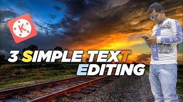 Kinemaster 3 simple text overlay editing. ||  Guptajitechnical
