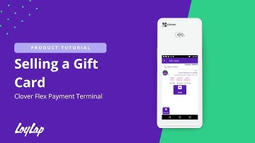 Selling a Gift Card on Clover Flex Payments Terminal