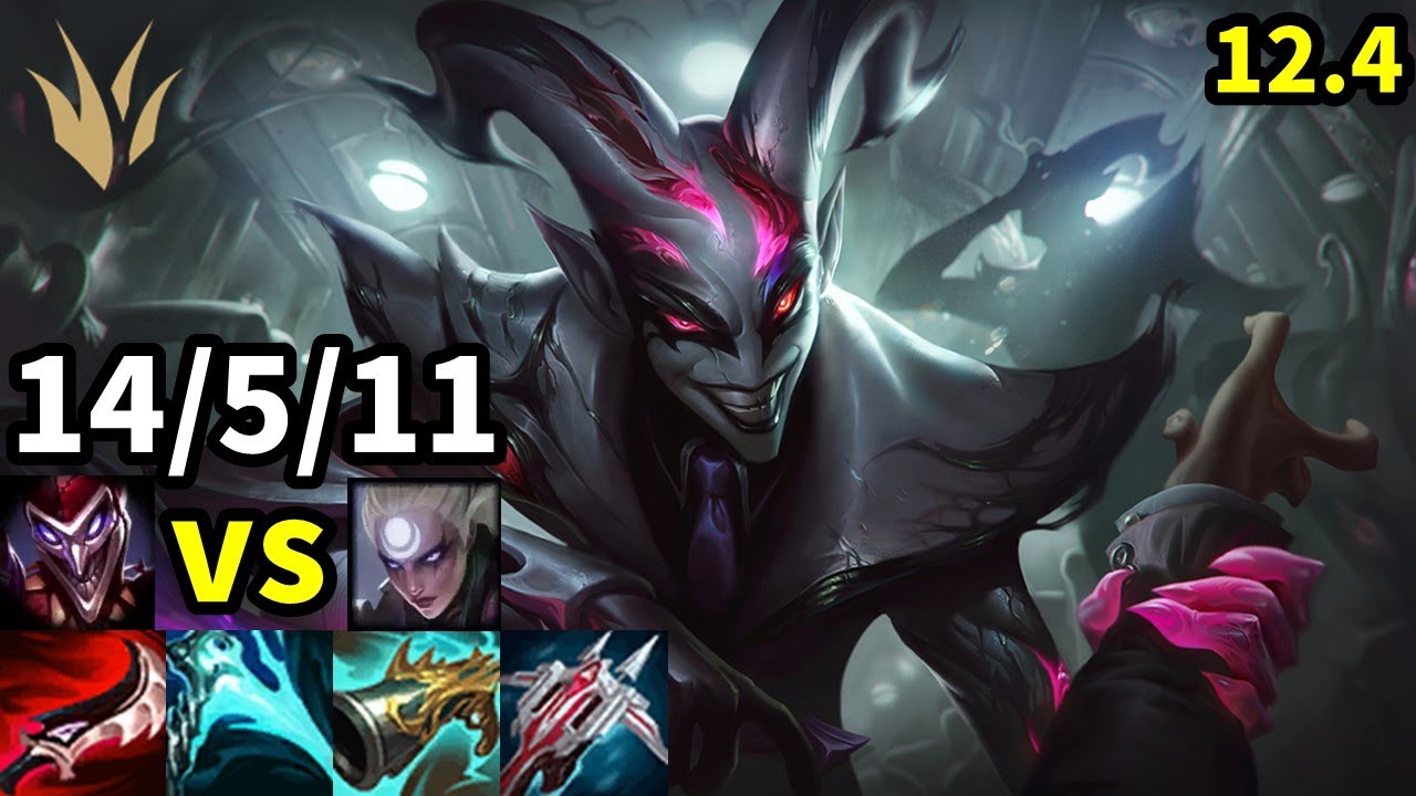 Shaco Jungle vs Diana - KR Master | Patch 12.4