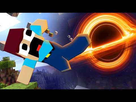 ¡MINECRAFT pero UN AGUJERO NEGRO destruye mi MUNDO!