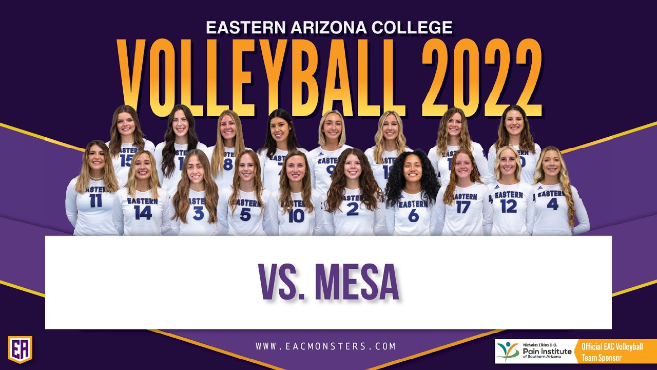 EAC Volleyball vs Mesa Community College YouTube