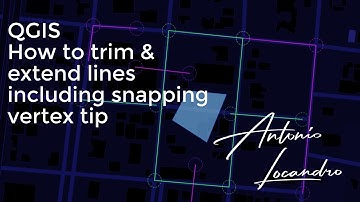 How to Trim and Extend Lines / Polygons using QGIS and a bonus snapping vertex trick