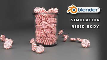 Blender - Filling Up A Candy Jar | Rigid Body Simulation | Cycles | CG Professor