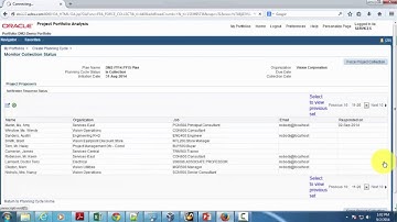 Collecting Projects Manually in Oracle Portfolio Analysis