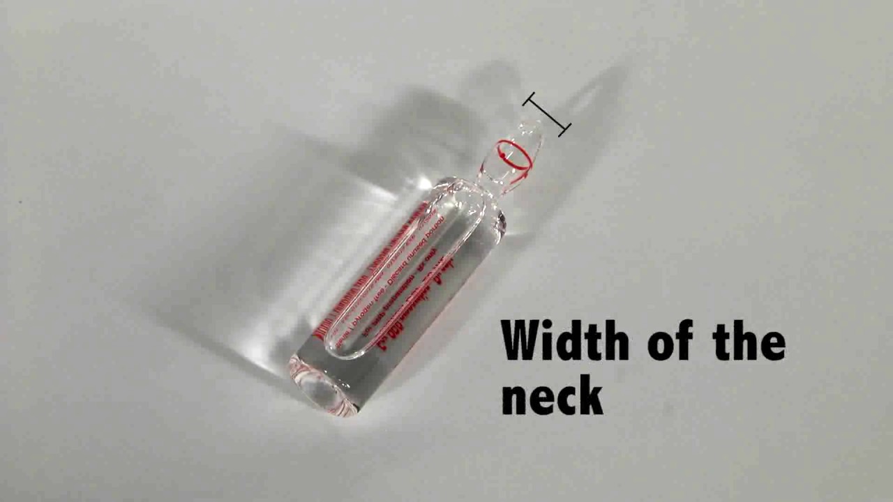 Ampoule Opener Measuring Glass Ampoules for AO+ and AOT openers using