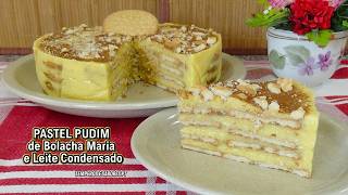 Maria Biscuit and Condensed Milk Pudding Pastry - Delicate, Creamy, Delicious, and Very Easy to Make