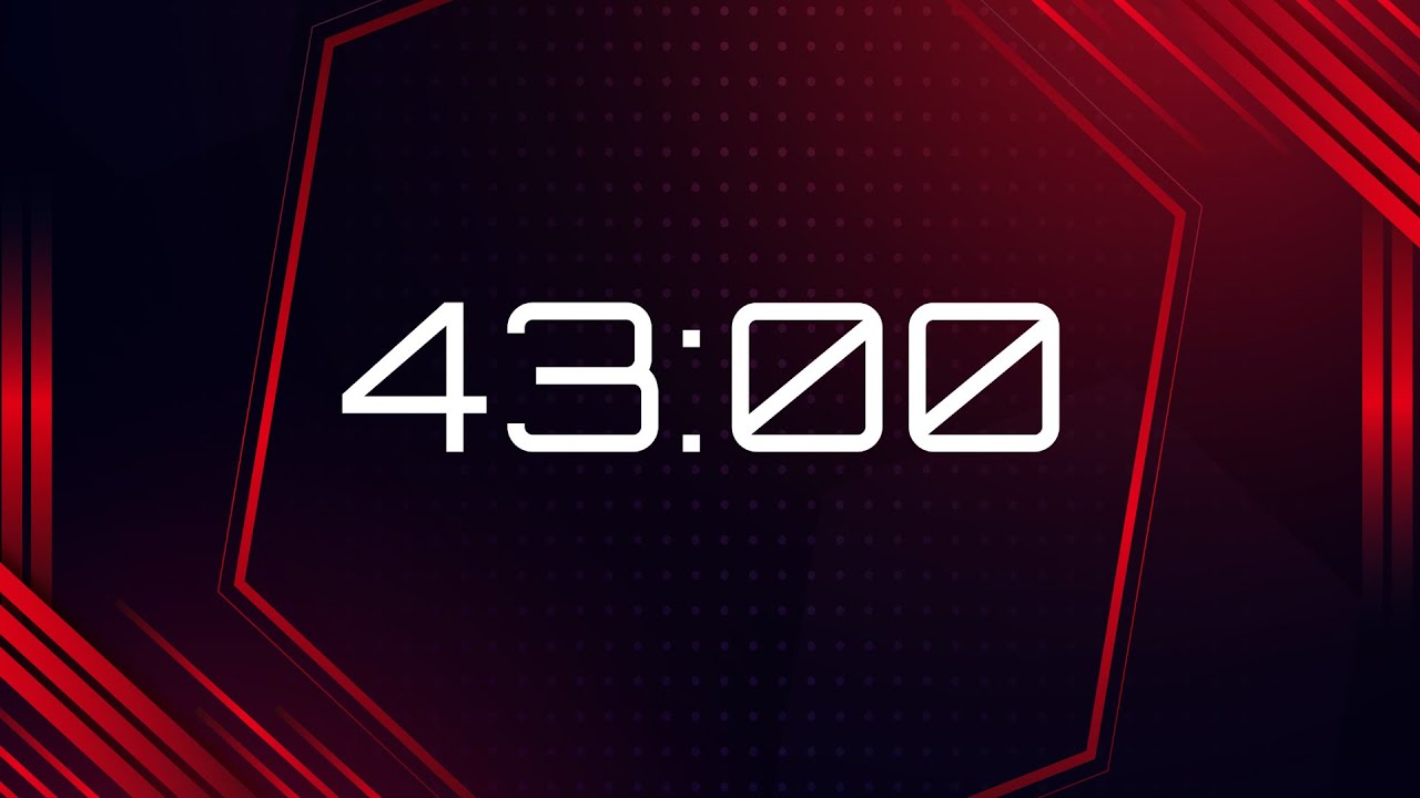 43 Minute Timer with Happy Upbeat Dance Music for Kids Motivational Inspiring