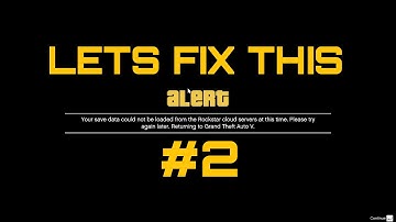 Gta 5 online(PC)/Failed to load player save data from cloud servers/Fix with proof  #2