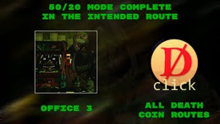 UCN - 50/20 Mode in the Intended Route (All Death Coin routes, Office 3)