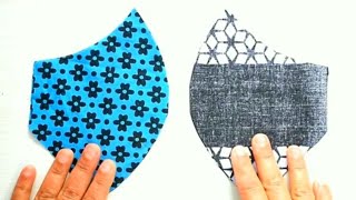 Very Easy Face Mask Pattern😷 - Face Mask Sewing Tutorial - DIY Cloth Face Mask - New Style Mask