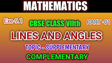 Class 7th | Mathematics | Lines and angles | Part 01 | Exe-9.1 | Indiannica Learning Mathsight |