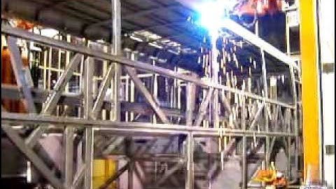 Robotic arc welding for bus frame