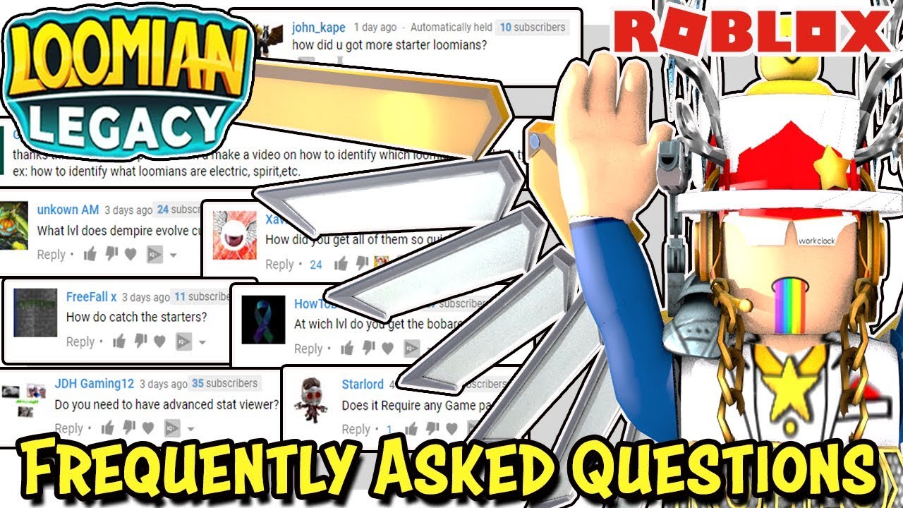 Answering Your Questions Loomian Legacy Faq Roblox Frequently Asked Questions By Deeterplays - deeterplays roblox name