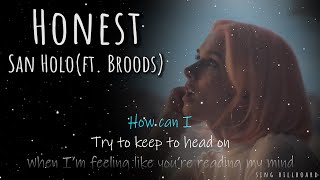 San Holo - Honest (ft. Broods) (Realtime Lyrics)