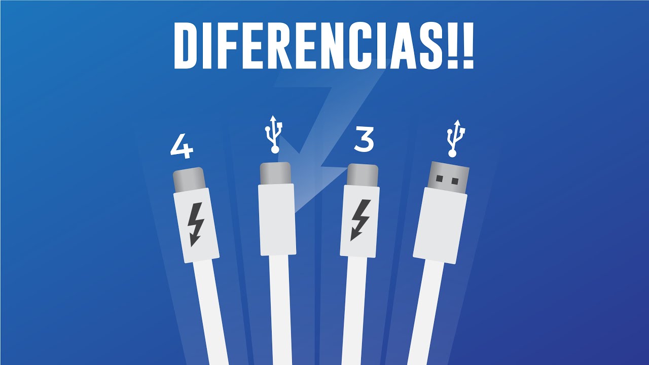 Thunderbolt 4 vs USB 4 vs Thunderbolt 3 vs USB 3 - Diferencias