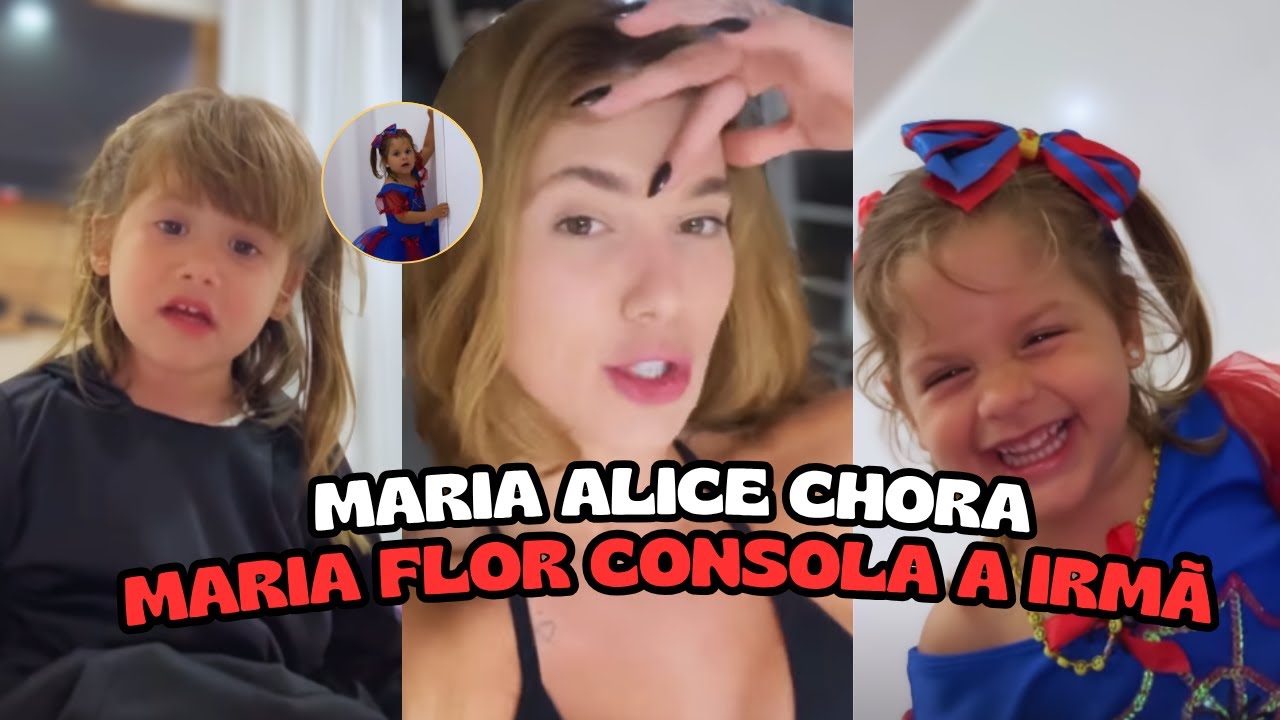 Maria Alice chora e Maria Flor surpreende com resposta fofa e engraçada!