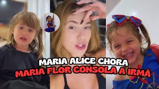 Maria Alice Chora E Maria Flor Surpreende Com Resposta Fofa E Engraçada
