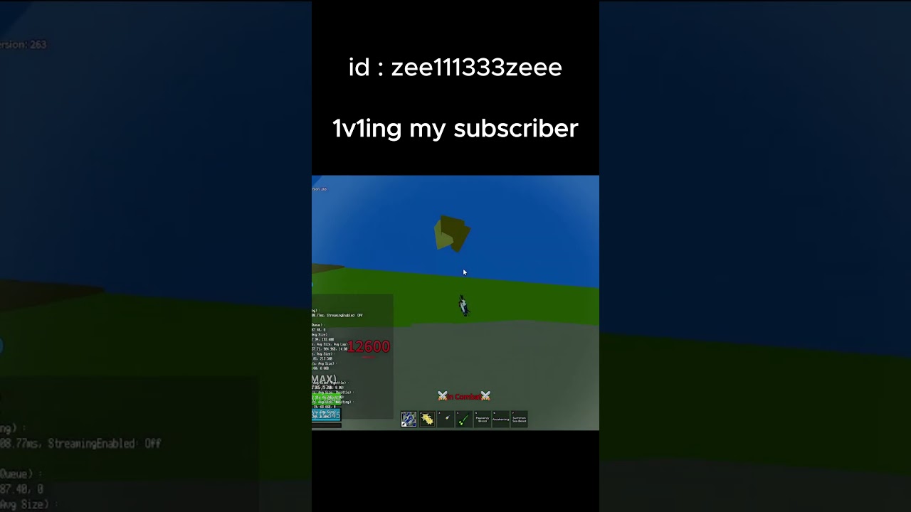 1v1ing my fan in bloxfruit....  