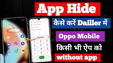 Oppo A3X 5g app hide kase kare,hide apps in oppo all smartphone | oppo a3x 5g hide app without app k