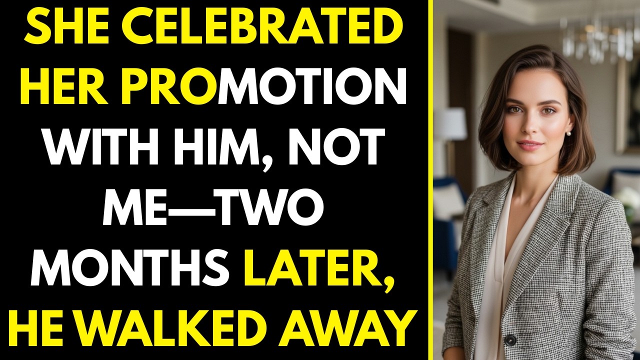 She Celebrated Her Promotion With Him, Not Me—Two Months Later, He Walked Away Too