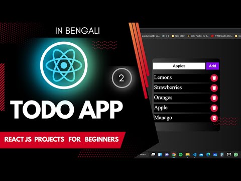 Build Awesome Todo App With REACT Using Hooks in 2023 | Part 2 | React Bangla Tutorial