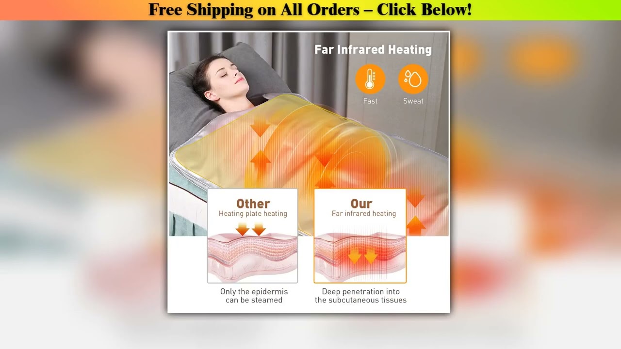 Sauna Blanket Portable Home Spa for Detox and Weight Loss Sweat Sauna Blanket with Temperature