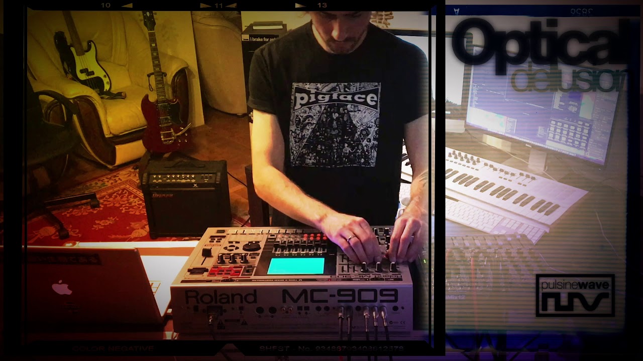 Pulsine Wave / OpticalDellusion (live at home studio)