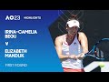 Irinacamelia begu v elizabeth mandlik highlights  australian open 2023 first round