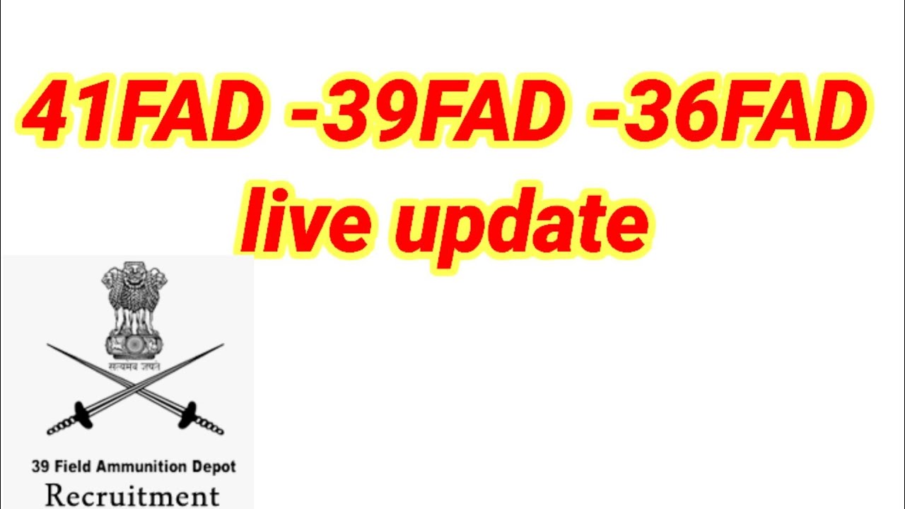 41FAD-36FAD-39FAD Live Update