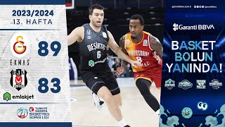 Garanti Bbva Galatasaray Ekmas 89-83 Beşiktaş Emlakjet - Tsbsl - 202324