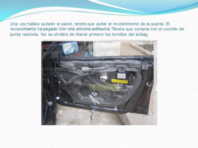 Guía para cambiar elevalunas BMW 320d E46