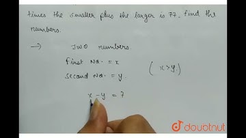 The difference between two numbers is 7. Six times the smaller plus the\r\nlarger is 77. Find th...
